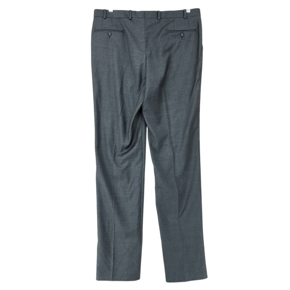 LRL Lauren Ralph Lauren Dress Pants‎ 38L (37x38) Men Gray Wool Flat Front Canada